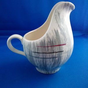 Vintage mid century modern creamer gravy boat hand painted